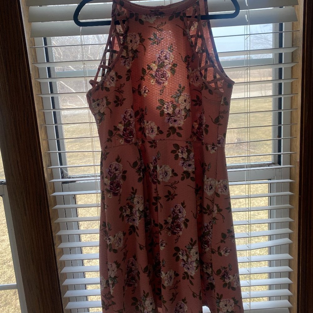 Rewind Floral Halter-Top Dress